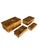Vintage Bamboo Parquet Boxes With Bamboo Root Pulls, Graduated - Set of 4 For Sale - Image 11 of 13