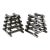 Paul Mayen Style Chrome Tubular Stacked Side Tables Vintage-a Pair For Sale