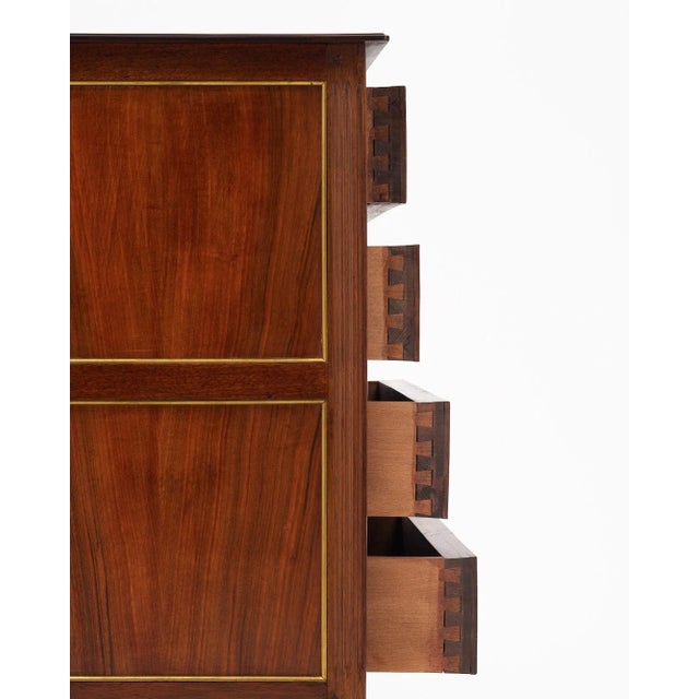 Brown French Louis XVI Style Chest of Drawers For Sale - Image 8 of 9