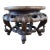 Vintage Chinese Rosewood Pedestal Plant/Vase Stand 9.5" D For Sale
