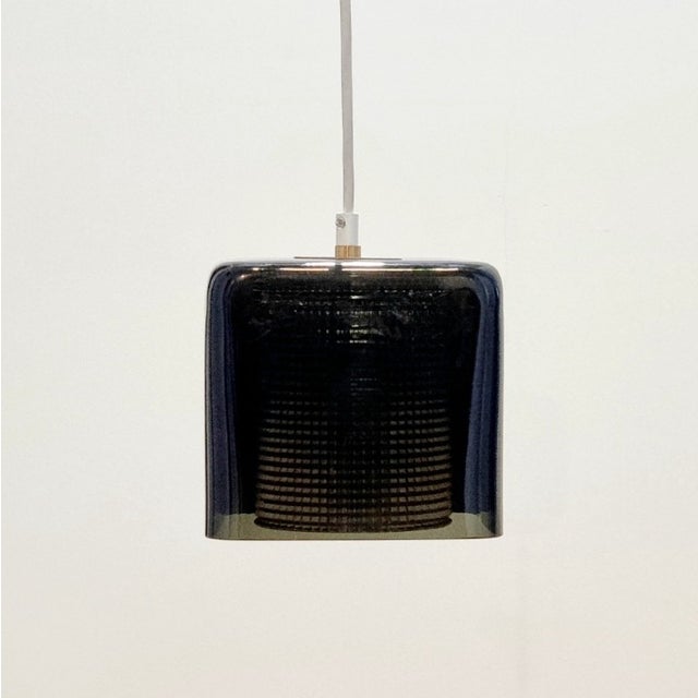 Mid-Century Modern 1960s Mid-Century Modern Orrefors by Carl Fagerlund Scandinavian Glass Pendant Light For Sale - Image 3 of 9