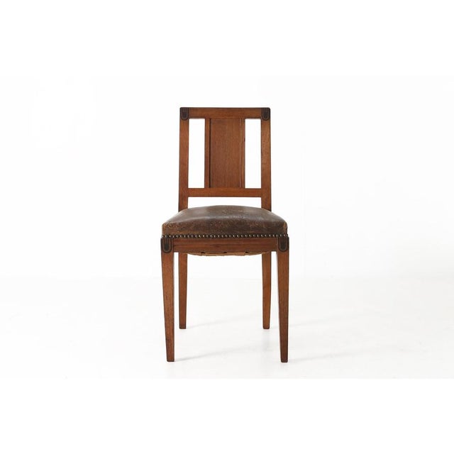 Art Deco Side Chair from Maurice Dufréne, France, 1925 For Sale - Image 9 of 12