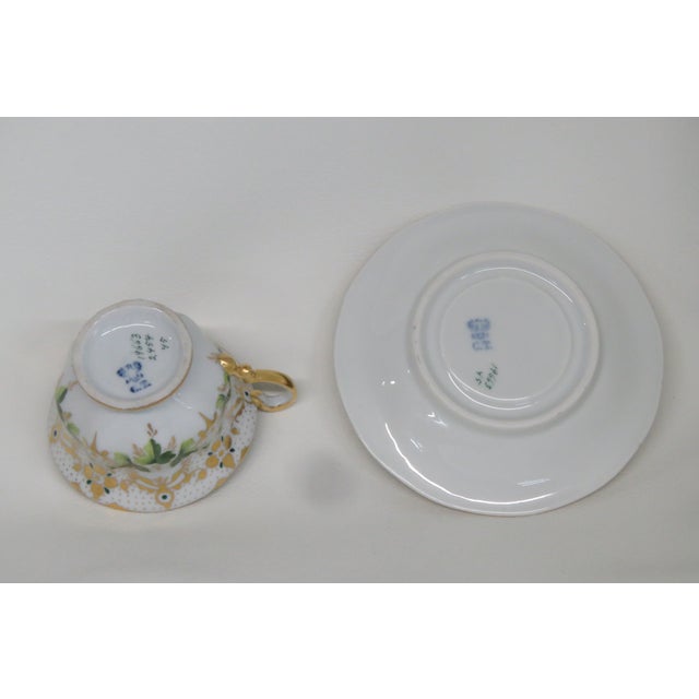 Late 20th Century Carl Tielsch C T Germany Bone China Leaf Teacup and Saucer 4511b For Sale - Image 5 of 16