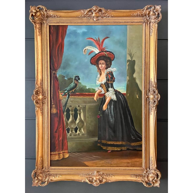 Here is an incredible fine art painting signed by "Heidari" on the lower right corner. It is a piece that showcases a...