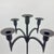 Gothic Hand Forged Wrought Iron Floor Candelabra 50″ (127cm) Antique Copper Patina 5-Arm Candle Holder Gothic Medieval Church Decor For Sale - Image 3 of 7