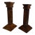 Set of Arts and Crafts Carved Candlesticks For Sale