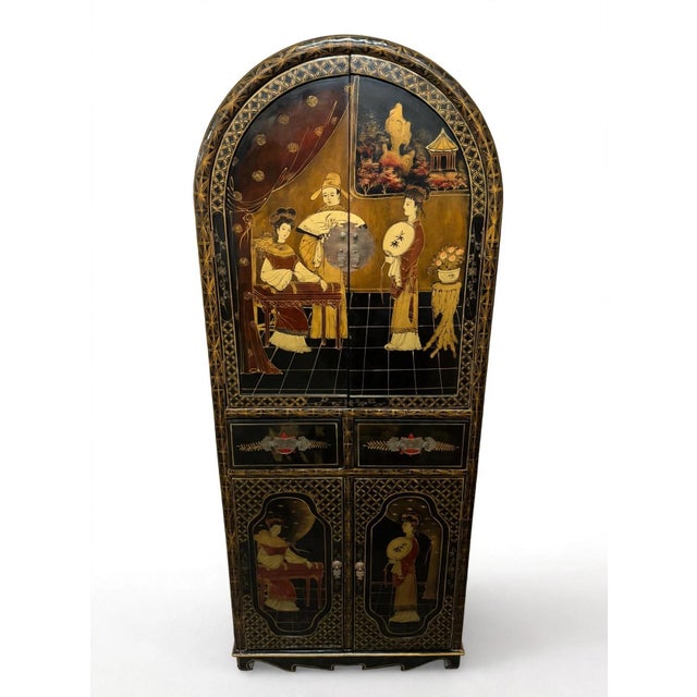 Chinese Hand-Painted Cabinet, 1950s For Sale - Image 13 of 13