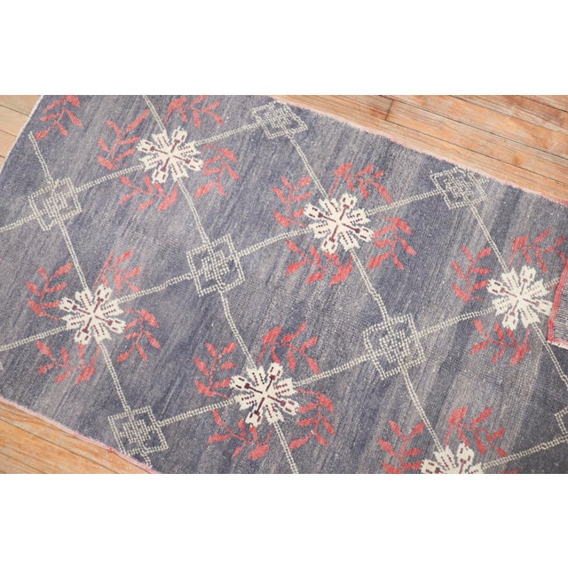 Textile Zabihi Collection Vintage Turkish Konya Small Rug For Sale - Image 7 of 18