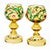 Mustard Antique Ten-Piece Moser Enameled Glass Punch Bowl Service, Circa 1880–1890 For Sale - Image 8 of 10