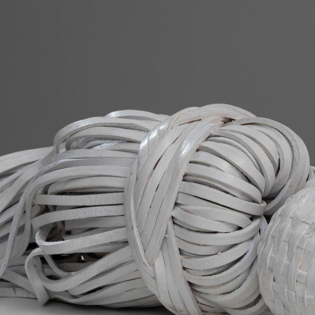 Moroccan Leather Choucha Tassel - White For Sale - Image 9 of 18