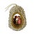 Vintage Egg Ornament Beaded Kissing Angels Easter Christmas For Sale