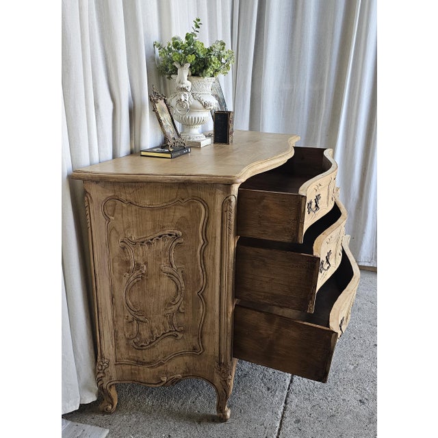 1940s Dresser Commode, Wooden, Farm House Style, Luis XV Dresser For Sale - Image 14 of 17