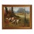 Two Pointing Dogs 11x14" Framed Reproduction Print on Canvas, Gold Florentine Frame For Sale
