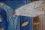 2020s Medium Original Blue Mineral Pigment Painting Male Figures White Bird For Sale - Image 5 of 5