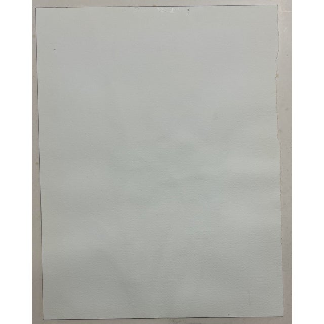 1995 Julie Stephens Iris Still Life Watercolor For Sale - Image 4 of 4
