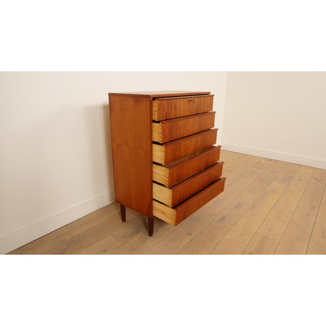 Vintage Danish Chest of Drawers in Teak For Sale - Image 9 of 10