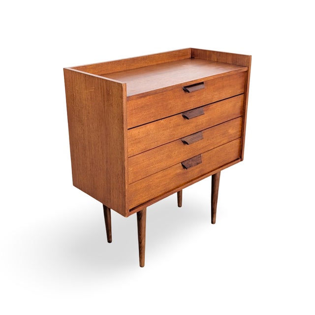 Mid-Century Modern Vintage Danish Teak Chest of Drawers For Sale - Image 3 of 9