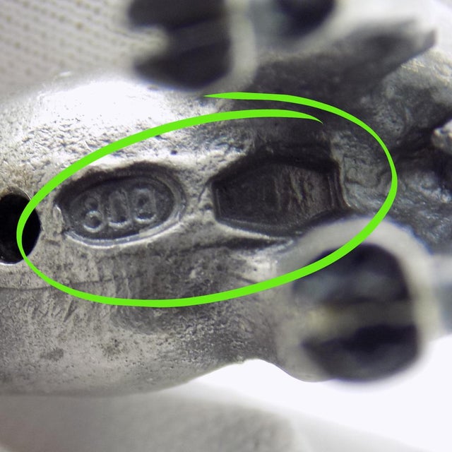 Silver Vintaga Italian Handmade Silver Ibex Figurine, Tuscany, Italy, 1970s For Sale - Image 8 of 12