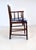 Antique Country Regency Cross Back Armchair With Brunschwig & Fils Cushion For Sale - Image 11 of 13