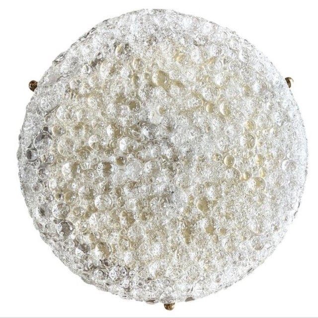 Wall Light in Murano Glass and Brass by Egon Hillebrand. Germany, 1970s For Sale - Image 8 of 10