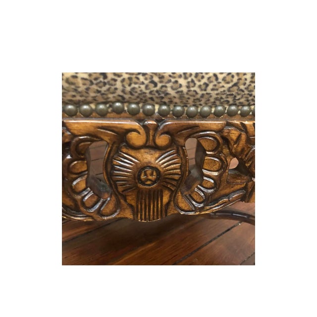Caracole Schnadig Leopard Print Chair For Sale - Image 4 of 10