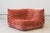 Coral Corduroy Togo Corner Chair by Michel Ducaroy for Ligne Roset For Sale - Image 6 of 6