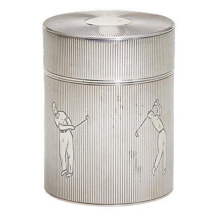 Sterling Silver Lidded Box, 1930s For Sale
