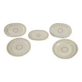 Vintage Porcelain Tableware, 1955, Set of 5 For Sale