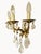 Metal Bronze and Crystal Wall Lamps in the style of King Umberto of Savoy, 1890s, Set of 2 For Sale - Image 7 of 11