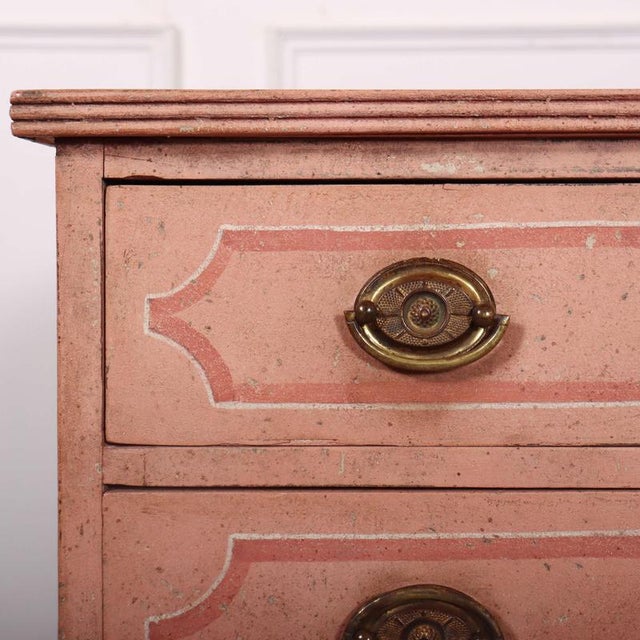 Wood English Painted Chest of Drawers For Sale - Image 7 of 13
