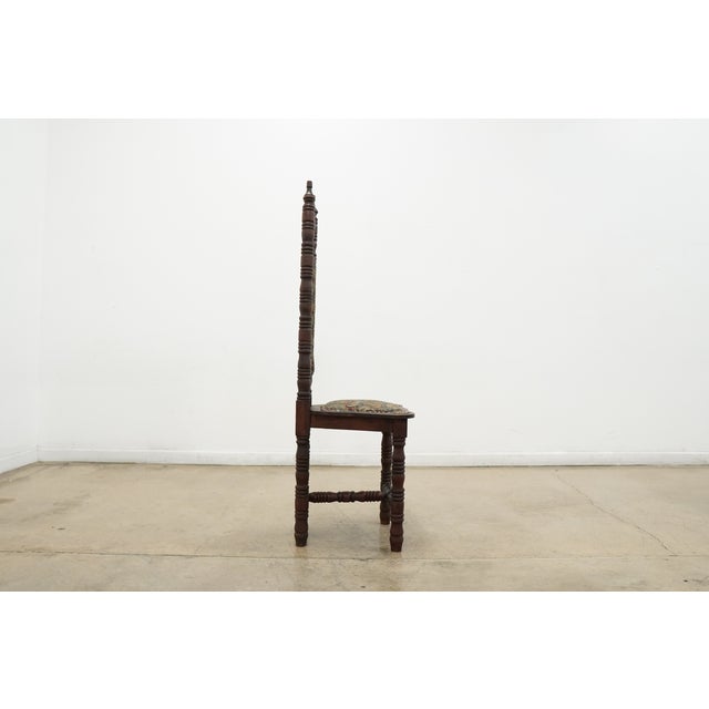 Vintage European-Inspired Turned Wood Accent Chair For Sale In Austin - Image 6 of 15