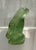 Glass Lalique France Crystal Frog Lime Green Signed Figurine Paperweight Rainette For Sale - Image 7 of 9