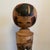 Red Vintage Japanese Handmade Kokeshi Doll with Tree Bark For Sale - Image 8 of 14