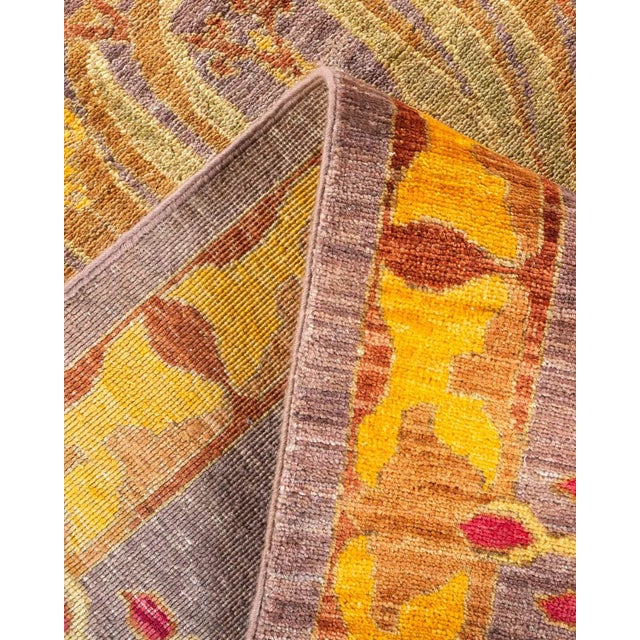 Arts & Crafts Collection Hand Knotted Area Rug Collection Beige - 9' 10" x 14' 2" For Sale In New York - Image 6 of 9