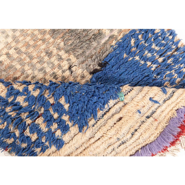 Vintage Moroccan Wool Runner Size: 3'1" × 8'10" (93 × 269 cm). Step into mid-century North Africa with this striking...