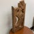 1990s Vintage Om Rustic Vintage Cherry Block Carving For Sale - Image 5 of 6