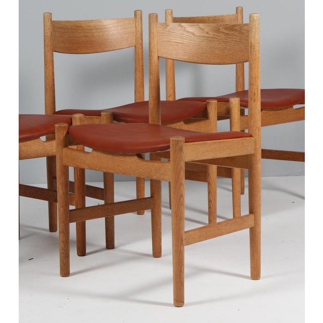 1970s CH36 Dining Chairs in Oak by Hans J. Wegner for Carl Hansen & Søn, 1970s, Set of 4 For Sale - Image 5 of 12