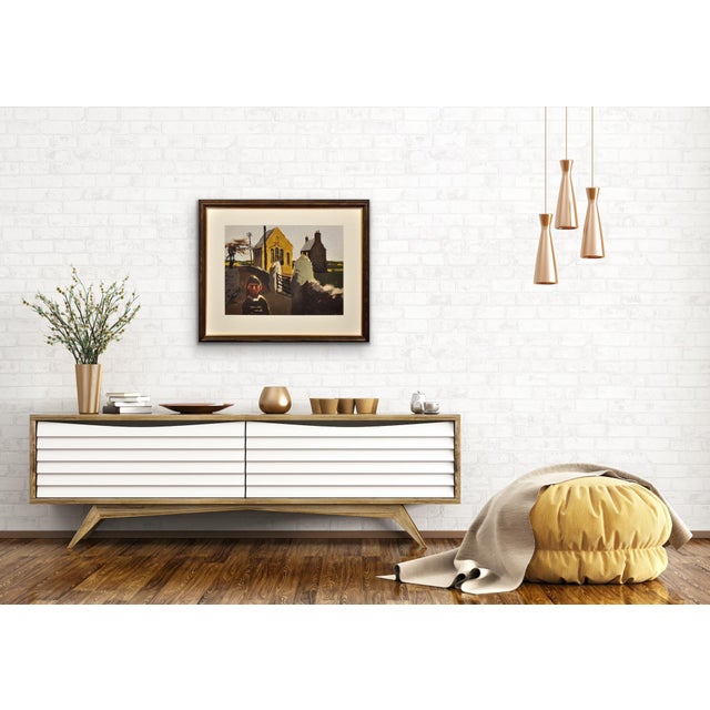 Donald McIntyre, Girl and Chapel, North Wales, 1980s, Oil on Card For Sale - Image 14 of 18