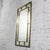 Modern Late 20th Century Modern Large Rectangular Wall Mirror W/Brass Windowpane Frame For Sale - Image 3 of 18