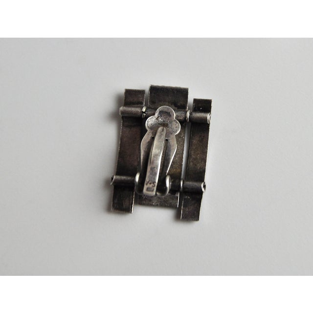 Danish Modernist Ear-Clips in Sterling Silver, 1970s-1980s, Set of 2 For Sale - Image 7 of 9
