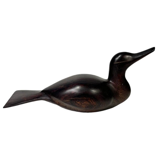 Chocolate Vintage Ironwood Duck For Sale - Image 8 of 8