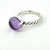 1990s David Yurman Amethyst Ring Size 7 Silver Estate For Sale - Image 4 of 5