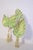 Absolutely one of a kind vintage Italian Tole Leaf lamp finials. Sold as a pair, one is a 2 leaf, one a 3 leaf, both set...