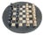 Rustic French Stone Chess, 1940s For Sale