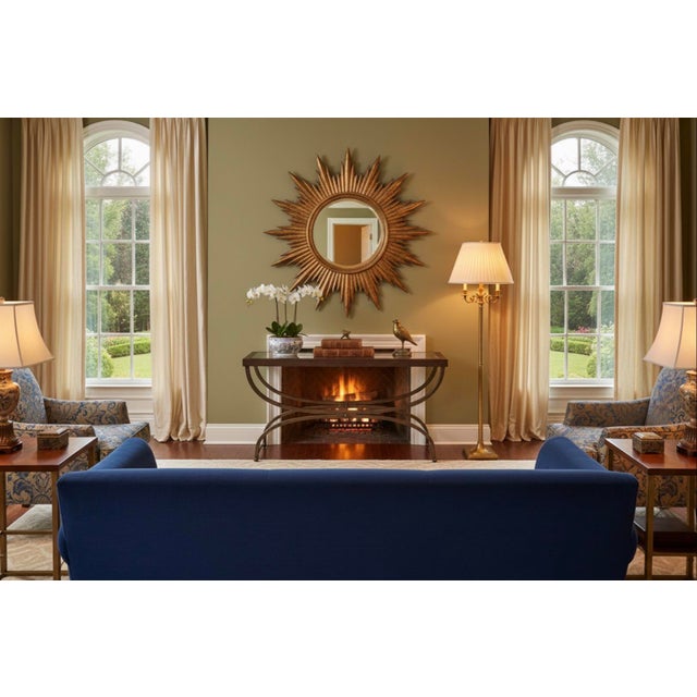 Bombay Company Cricket Console Table 1990s Vintage Hollywood Regency Bronze and Glass For Sale - Image 9 of 9