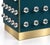 Not Yet Made - Made To Order Petrol Blue Murano Glass 90-Sphere Cabinet on Brass Plinth from Justfurnituress SRL For Sale - Image 5 of 9