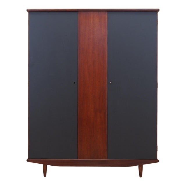 Vintage Danish Teak Wardrobe, 1960s For Sale