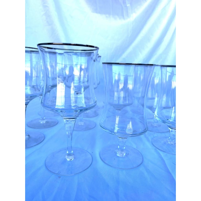 Mid-Century Modern 1960’s Vintage Drinking Glasses- Set of 16 For Sale - Image 3 of 3