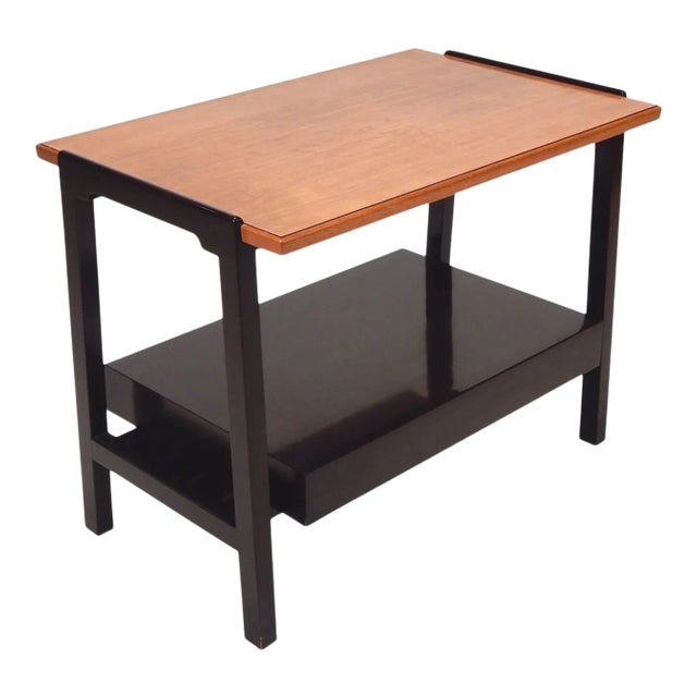 Dunbar Furniture Two-Tone Side Table Designed by Edward Wormley For Sale