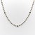 Making a hand-wired chain like this is a labor intensive process, beginning with the tiny hand-faceted black diamonds,...